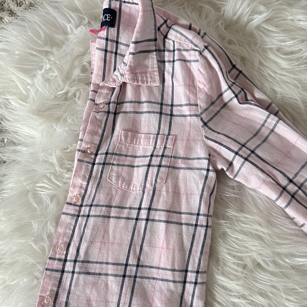 Girls Button down striped shirt